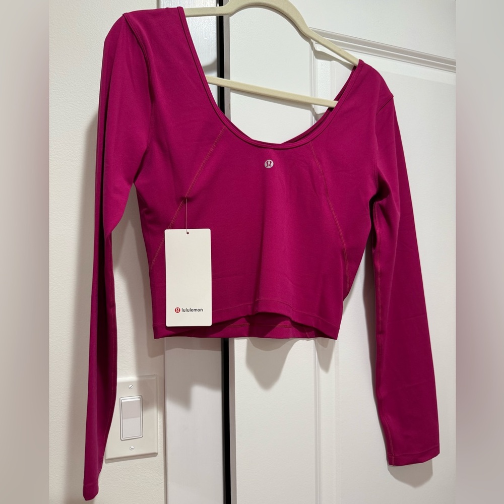lululemon athletica Women's Fuchsia Long Sleeve Bodysuit